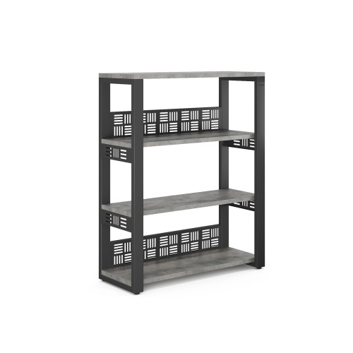 Стеллаж открытый Kobor ST3-140/36 black/chicago Стеллаж открытый Kobor ST3-140/36 black/chicago