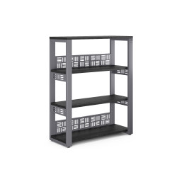 Стеллаж открытый Kobor ST3-100/36 graphite/wood Стеллаж открытый Kobor ST3-100/36 graphite/wood