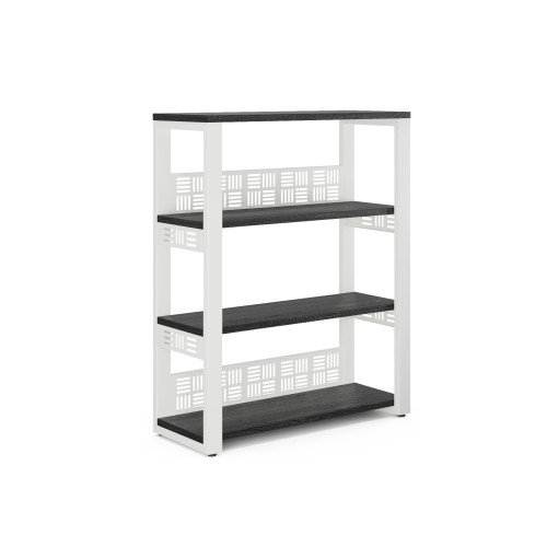 Стеллаж открытый Kobor ST3-120/36 white/wood