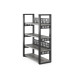Стеллаж открытый Kobor SO4-140/36 black/chicago Стеллаж открытый Kobor SO4-140/36 black/chicago