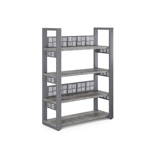 Стеллаж открытый Kobor SO4-60/36 graphite/chicago Стеллаж открытый Kobor SO4-60/36 graphite/chicago