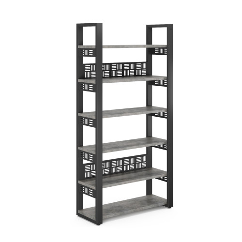 Стеллаж открытый Kobor SO6-80/36 black/chicago Стеллаж открытый Kobor SO6-80/36 black/chicago