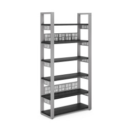 Стеллаж открытый Kobor SO6-80/36 aluminum/wood Стеллаж открытый Kobor SO6-80/36 aluminum/wood