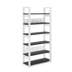 Стеллаж открытый Kobor SO6-60/36 aluminum/wood Стеллаж открытый Kobor SO6-60/36 aluminum/wood