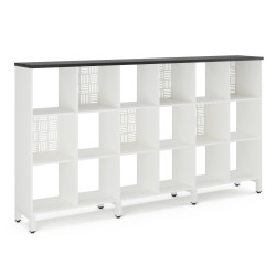 Стеллажная система SQ-3Х6 white/wood