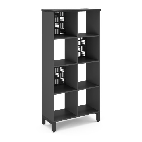 Стеллажная система SQ-4X2 black/wood