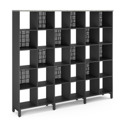 Стеллажная система SQ-5X6 black/chicago