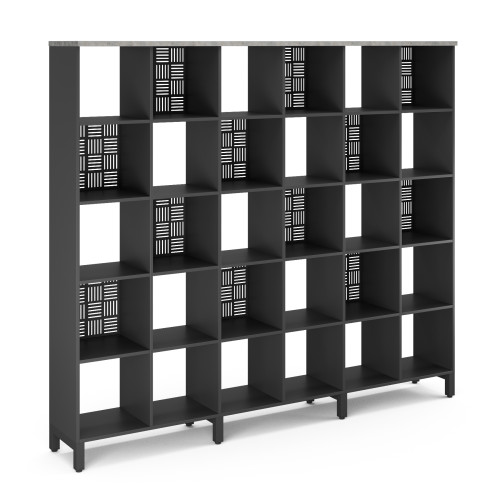 Стеллажная система SQ-5X6 black/chicago Стеллажная система SQ-5X6 black/chicago