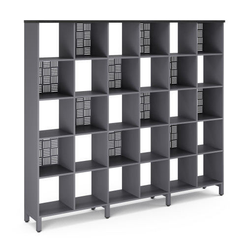 Стеллажная система SQ-5X6 graphite/wood Стеллажная система SQ-5X6 graphite/wood