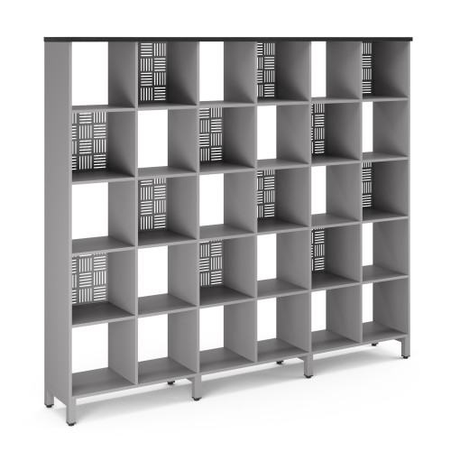 Стеллажная система SQ-5X6 aluminum/wood