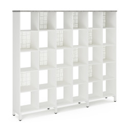 Стеллажная система SQ-5X6 white/chicago