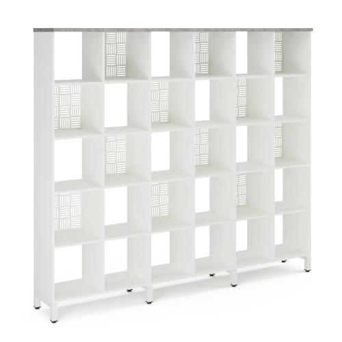 Стеллажная система SQ-5X6 white/chicago Стеллажная система SQ-5X6 white/chicago