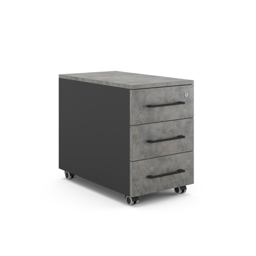 Тумба мобильная Kobor TМ3-40/70 black/chicago
