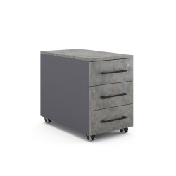 Тумба мобильная Kobor TМ3-40/50 graphite/chicago Тумба мобильная Kobor TМ3-40/50 graphite/chicago