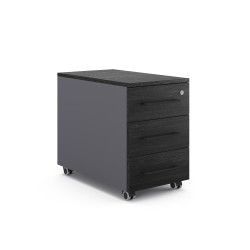 Тумба мобильная Kobor TМ3-40/50 graphite/wood Тумба мобильная Kobor TМ3-40/50 graphite/wood