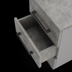 Тумба приставная Kobor TS3-40/50 aluminum/chicago Тумба приставная Kobor TS3-40/50 aluminum/chicago