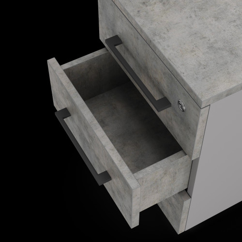 Тумба приставная Kobor TS3-40/80 aluminum/chicago Тумба приставная Kobor TS3-40/80 aluminum/chicago
