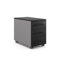 Тумба мобильная Kobor TМ3-40/70 aluminum/wood Тумба мобильная Kobor TМ3-40/70 aluminum/wood