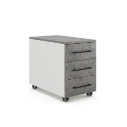 Тумба мобильная Kobor TМ3-40/50 white/chicago Тумба мобильная Kobor TМ3-40/50 white/chicago