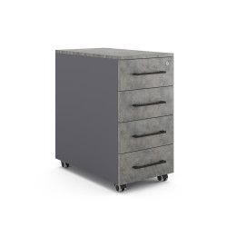 Тумба мобильная Kobor TМ4-40/50 graphite/chicago Тумба мобильная Kobor TМ4-40/50 graphite/chicago