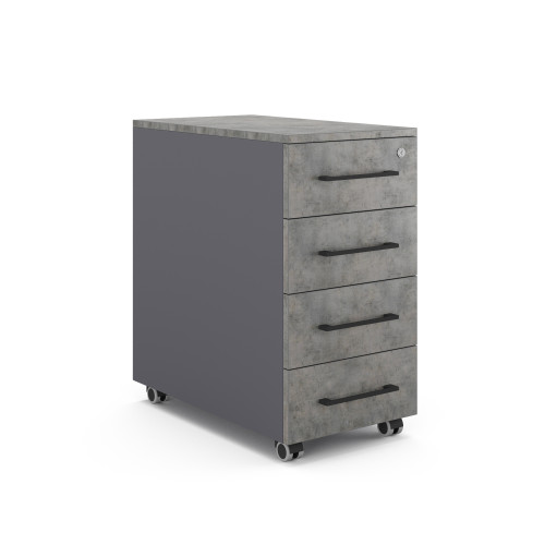 Тумба мобильная Kobor TМ4-40/50 graphite/chicago Тумба мобильная Kobor TМ4-40/50 graphite/chicago