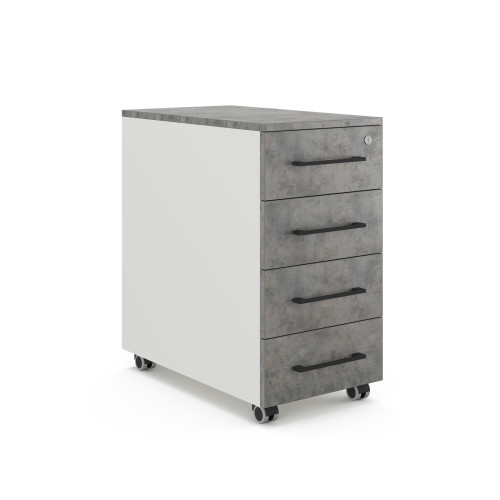 Тумба мобильная Kobor TМ4-40/50 white/chicago Тумба мобильная Kobor TМ4-40/50 white/chicago