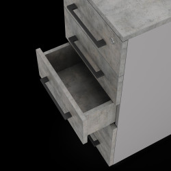 Тумба приставная Kobor TS5-40/50 aluminum/chicago Тумба приставная Kobor TS5-40/50 aluminum/chicago