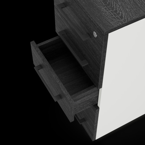 Тумба приставная Kobor TS5-40/70 white/wood