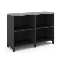 Шкаф открытый Kobor HO/2-120/40/M black/chicago