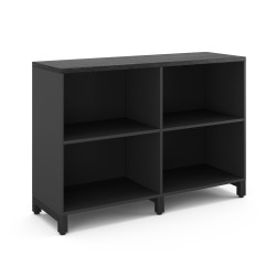 Шкаф открытый Kobor HO/2-120/40/M black/wood
