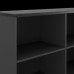 Шкаф открытый Kobor HO/2-120/40/M black/wood Шкаф открытый Kobor HO/2-120/40/M black/wood