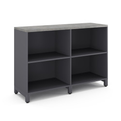 Шкаф открытый Kobor HO/2-120/40/M graphite/chicago