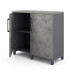 Шкаф распашной Kobor HR/2-90/60/M graphite/chicago
