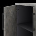 Шкаф распашной Kobor HR/2-90/60/M graphite/chicago