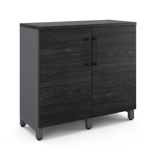 Шкаф распашной Kobor HR/2-90/60/M graphite/wood Шкаф распашной Kobor HR/2-90/60/M graphite/wood