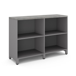 Шкаф открытый Kobor HO/2-120/40/M aluminum/chicago