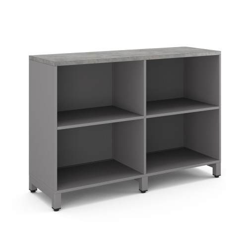 Шкаф открытый Kobor HO/2-120/40/M aluminum/chicago