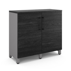 Шкаф распашной Kobor HR/2-90/60/M aluminum/wood Шкаф распашной Kobor HR/2-90/60/M aluminum/wood