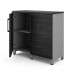 Шкаф распашной Kobor HR/2-90/60/M aluminum/wood Шкаф распашной Kobor HR/2-90/60/M aluminum/wood