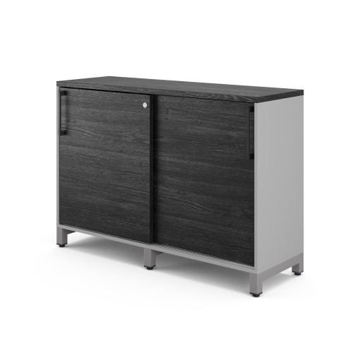 Шкаф-купе Kobor HK/2-120/60/M aluminum/wood
