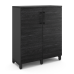 Шкаф распашной Kobor HR/3-90/60/M black/wood Шкаф распашной Kobor HR/3-90/60/M black/wood