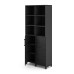 Шкаф распашной Kobor HR/3/3-90/60/M black/wood Шкаф распашной Kobor HR/3/3-90/60/M black/wood