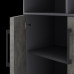 Шкаф распашной Kobor HR/3/3-90/40/M graphite/chicago