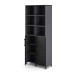 Шкаф распашной Kobor HR/3/3-90/60/M graphite/wood Шкаф распашной Kobor HR/3/3-90/60/M graphite/wood