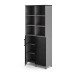 Шкаф распашной Kobor HR/3/3-90/40/M aluminum/wood
