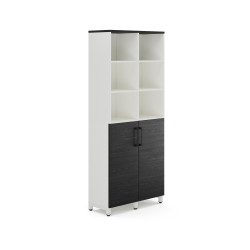 Шкаф распашной Kobor HR/3/3-90/40/M white/wood
