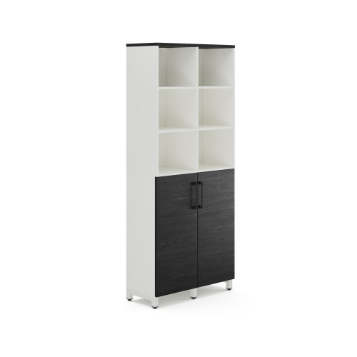 Шкаф распашной Kobor HR/3/3-90/60/M white/wood Шкаф распашной Kobor HR/3/3-90/60/M white/wood