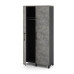 Гардероб распашной Kobor HRG-90/60/M black/chicago Гардероб распашной Kobor HRG-90/60/M black/chicago