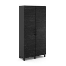 Гардероб распашной Kobor HRG-90/60/M black/wood
