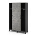 Гардероб-купе Kobor HG-120/40/M black/chicago Гардероб-купе Kobor HG-120/40/M black/chicago